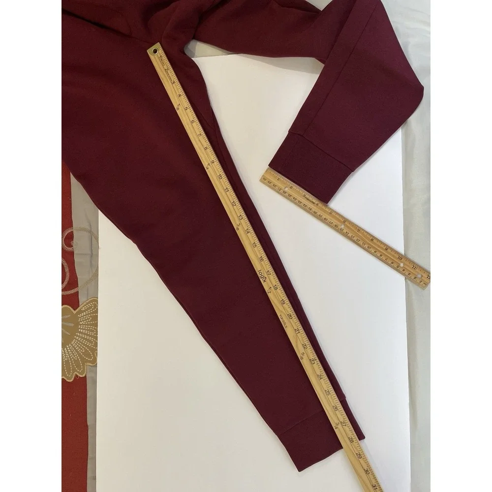 NEW Polo Ralph Lauren Double Knit Jogger Pants Mens Small Maroon Red Blue Pony